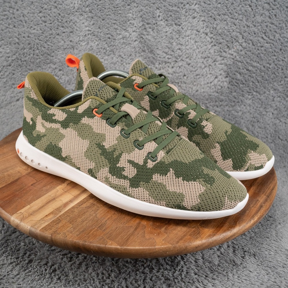 Peter Millar Hyperlight Glide Sneakers Mens 13 Green Camo Good MS20EF05